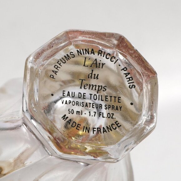 Nina Ricci L'Air du Temps Eau De Toilette Perfume Bottle 1/3 Full Jasmine Rose - Picture 4 of 4